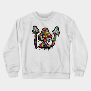 Trippy Mushrooms Crewneck Sweatshirt